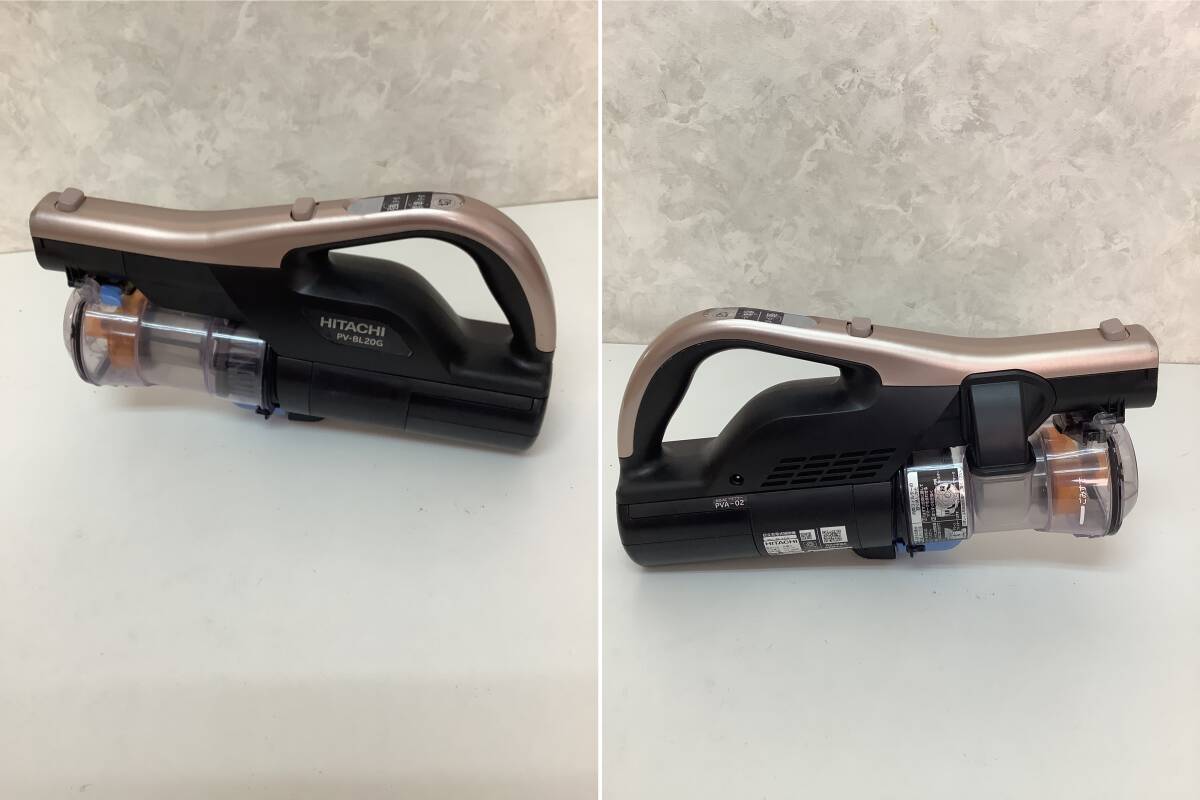 ■そ-1081 中古品 HITACHI PV-BL20G 動作確認・簡易清掃済み 2021年製 コードレスクリーナー 充電式掃除機 日立_画像3