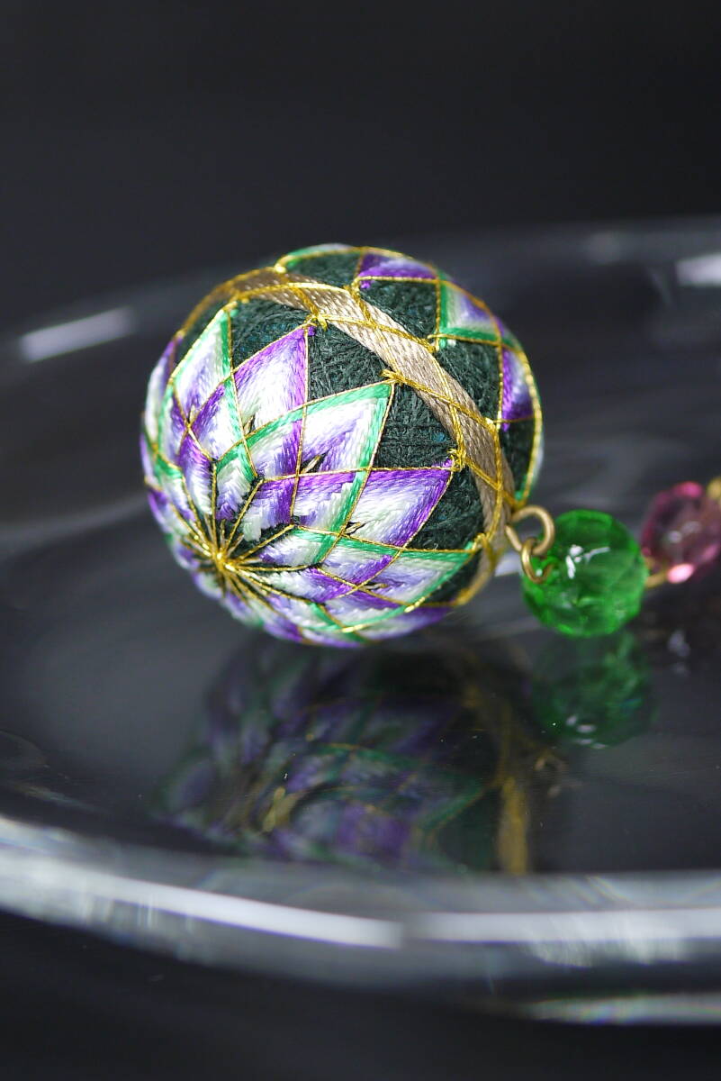 手まり ストラップ　ハンドメイド 　てまり 手毬_画像2