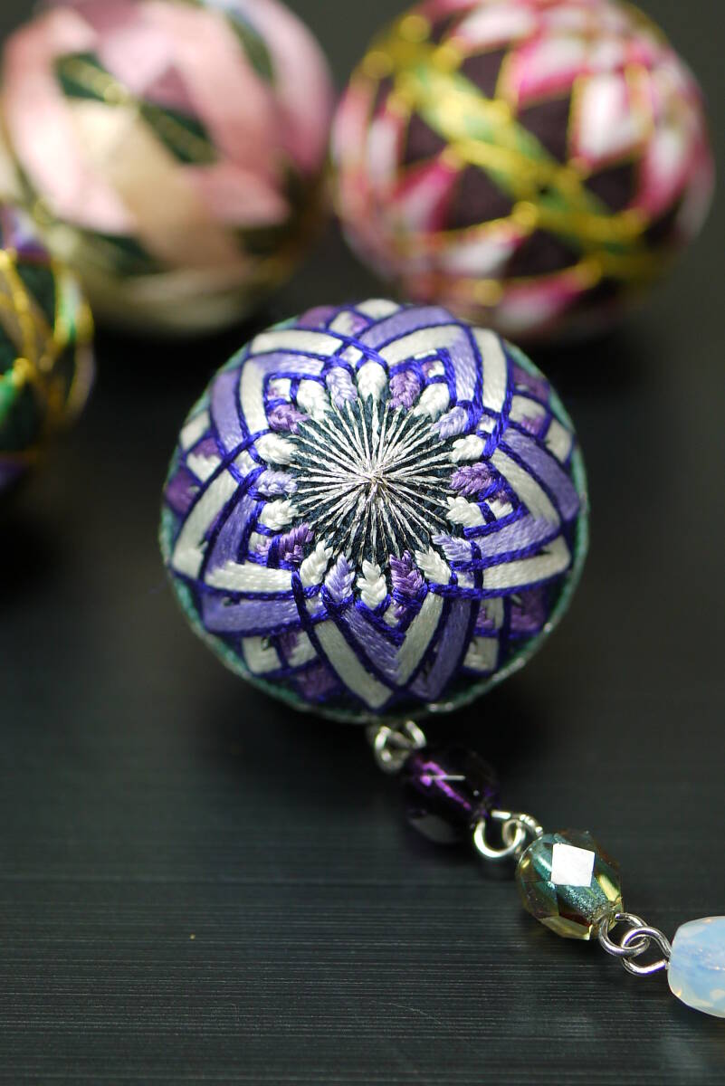 手まり ストラップ　ハンドメイド てまり 　手毬_画像6