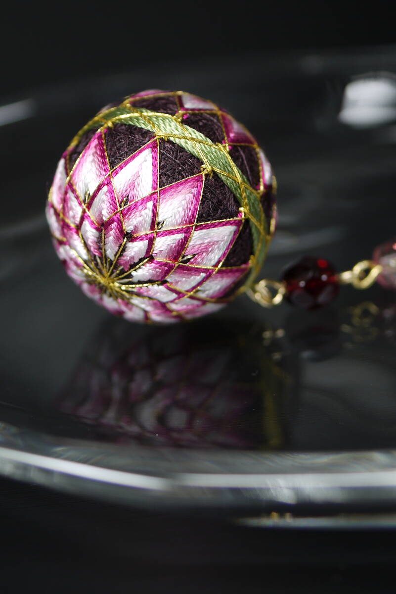 手まり ストラップ　ハンドメイド てまり 手毬_画像2