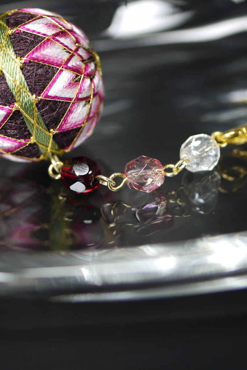 手まり ストラップ　ハンドメイド てまり 手毬_画像4