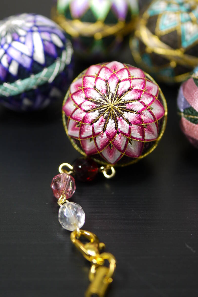 手まり ストラップ　ハンドメイド てまり 手毬_画像6
