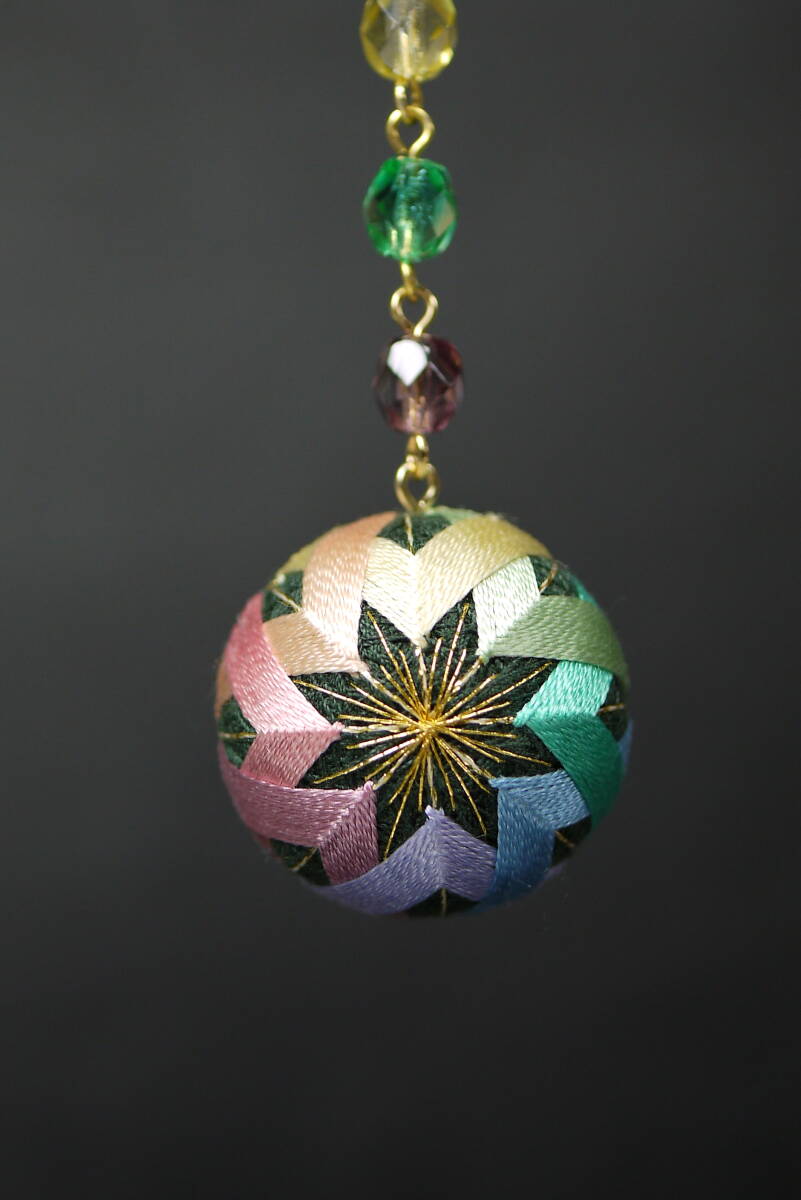 手まり ストラップ　ハンドメイド てまり 手毬 _画像1