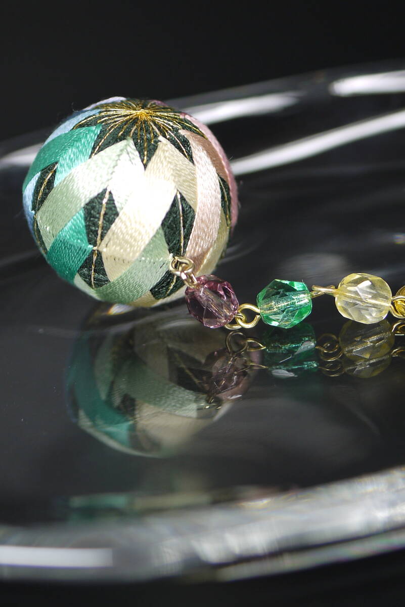 手まり ストラップ　ハンドメイド てまり 手毬 _画像4