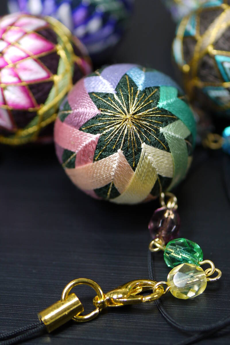 手まり ストラップ　ハンドメイド てまり 手毬 _画像6