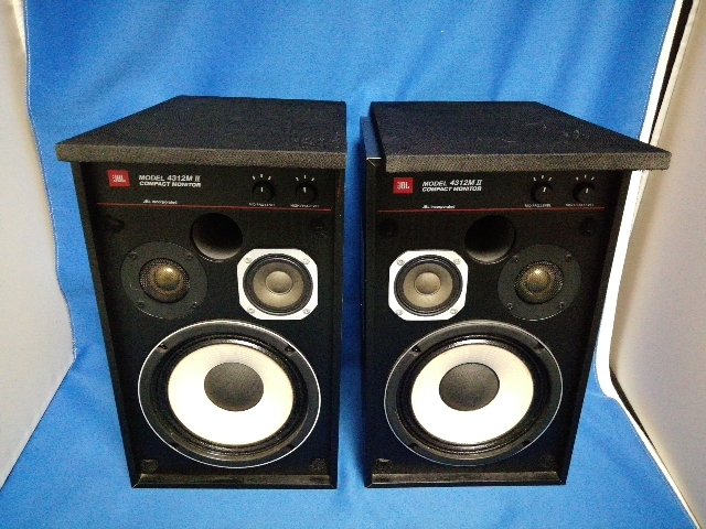 【u065】JBL 4312M II ブラック　ジェービーエル スピーカー ペア 音出し動作確認済み_画像2