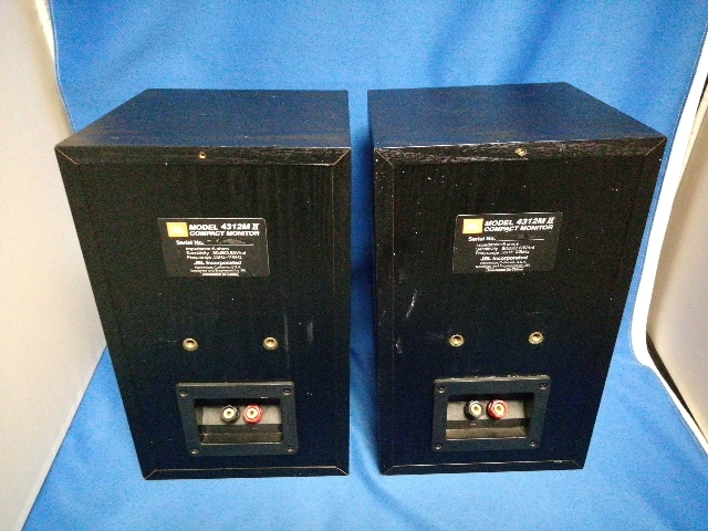 【u065】JBL 4312M II ブラック　ジェービーエル スピーカー ペア 音出し動作確認済み_画像3