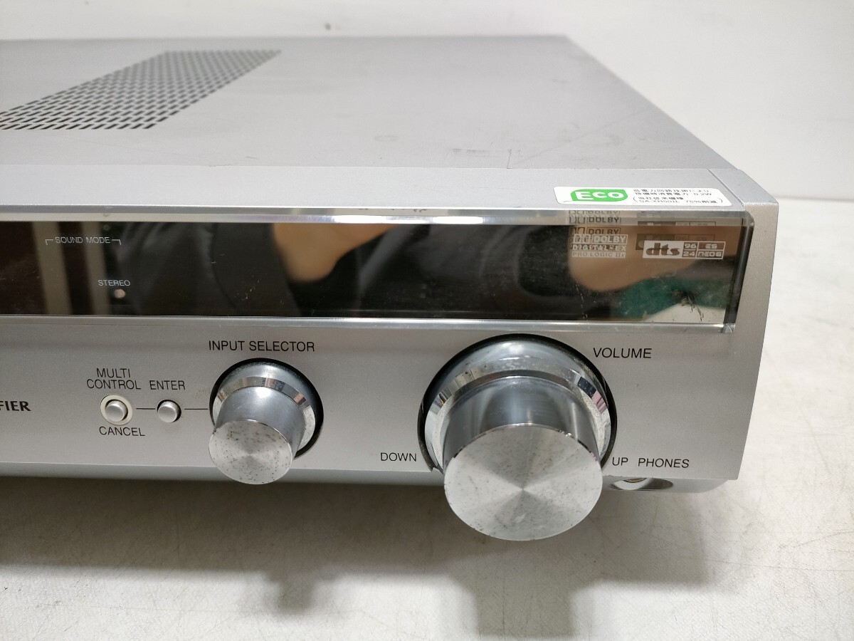 【送料無料】管理0914 Panasonic パナソニック SA-XR55 7.1chデジタルAVコントロールアンプ 05年製 汚れあり 動作確認済み 現状品_画像4