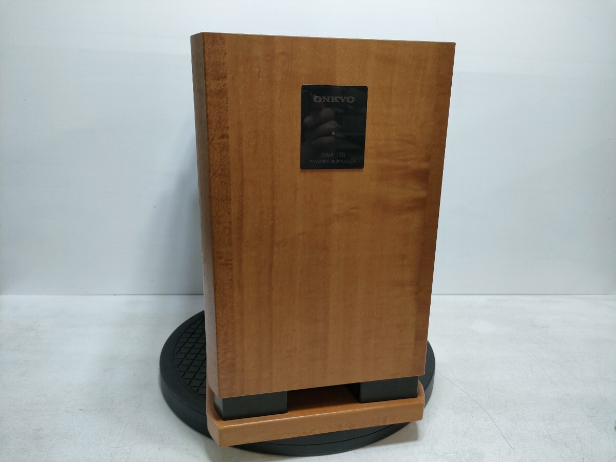 【送料無料】管理1123 ONKYO オンキョー サブウーファー SWA-155 汚れあり 動作未確認 ジャンク_画像1