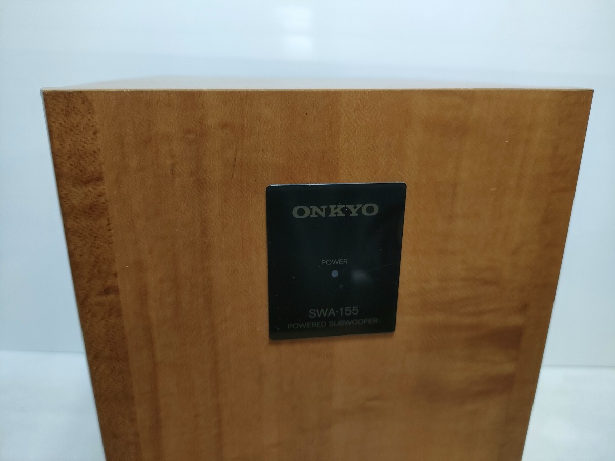 【送料無料】管理1123 ONKYO オンキョー サブウーファー SWA-155 汚れあり 動作未確認 ジャンク_画像2