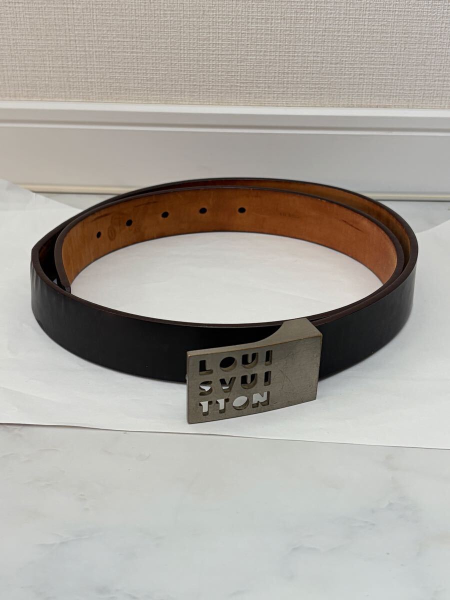 ルイヴィトン サンチュール LST ベルト レザー M6809 サイズ95_画像1