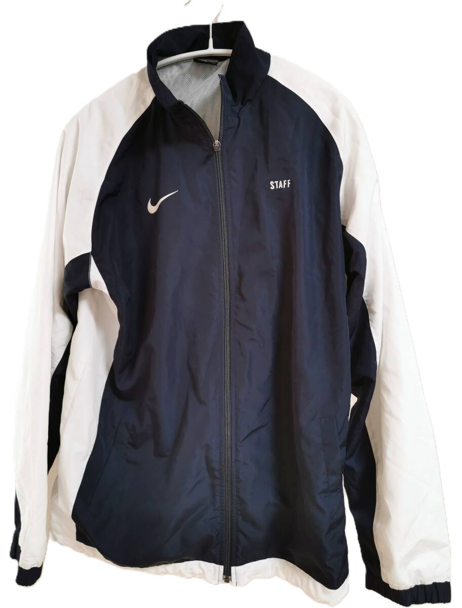 スタッフ物 ナイキ NIKE WINTER CUP 2003 ジャケット Lサイズ メッシュ 白 ホワイト ウィンターカップ バスケ バスケットボール basketball_画像2