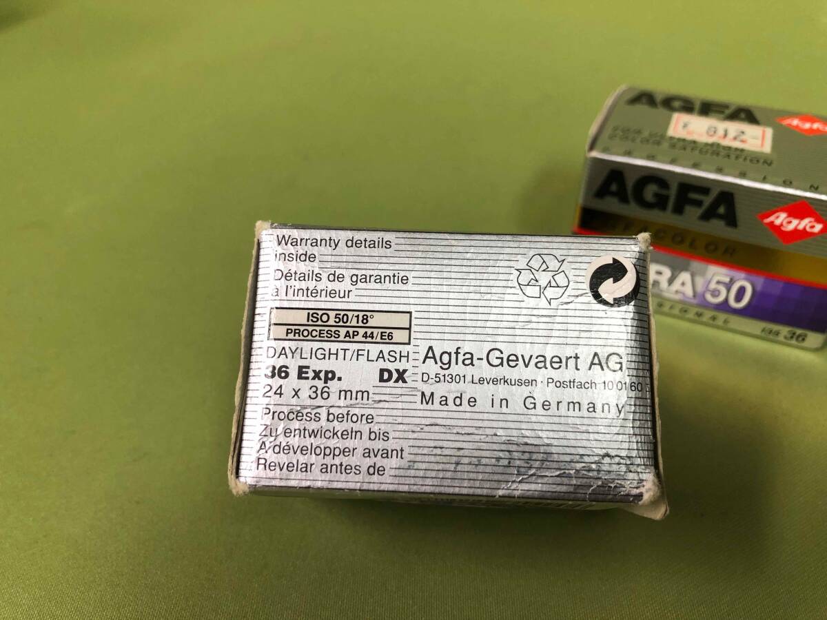  Германия производства окончание срока действия плёнка UGG faCOLOR ULTRA 50 36EX.AGFA CHROME RSX 50 36EX. всего 2 шт 