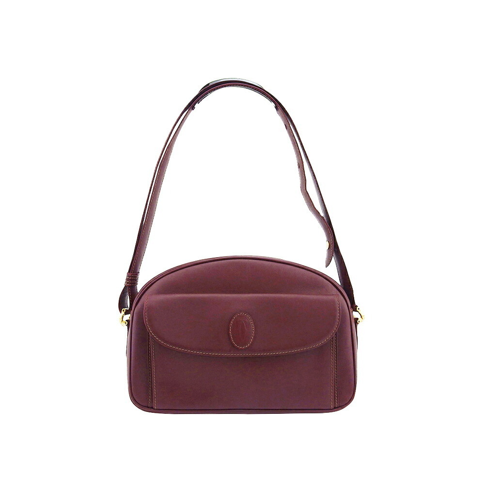 【30%OFFクーポン】カルティエ ショルダーバッグ 2WAYショルダー マストライン Cartier 中古_画像1