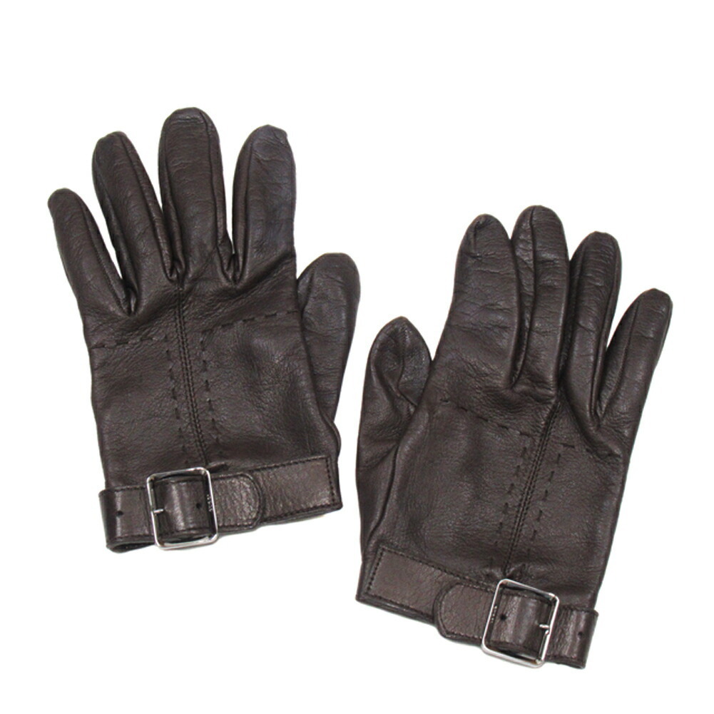 [30%OFF купон ] Gucci GUCCI перчатки ремень дизайн #8 размер Brown Silhouette женский б/у 