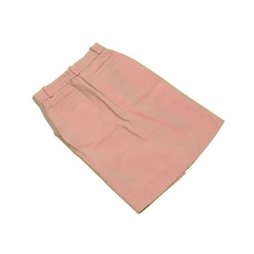 【30%OFFクーポン】ルイ ヴィトン スカート タイト レディース ♯36サイズ 前スリット カーキ×レッド系 中古_画像2