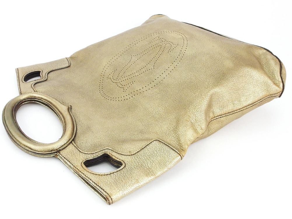 【30%OFFクーポン】カルティエ CARTIER ハンドバッグ マルチェロ ゴールド レディース 中古_画像2