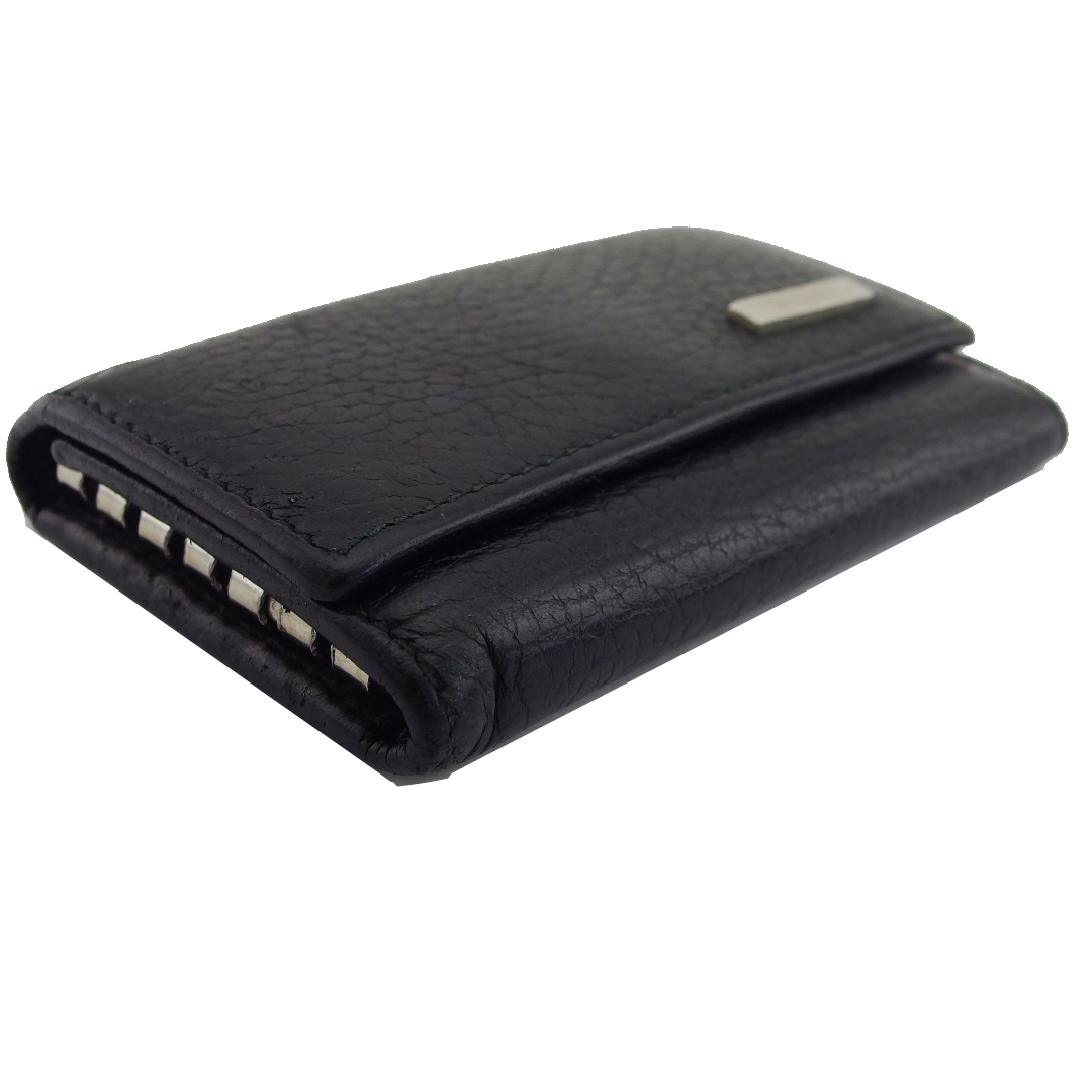 [30%OFF купон ] Gucci GUCCI чехол для ключей Logo plate черный женский б/у 