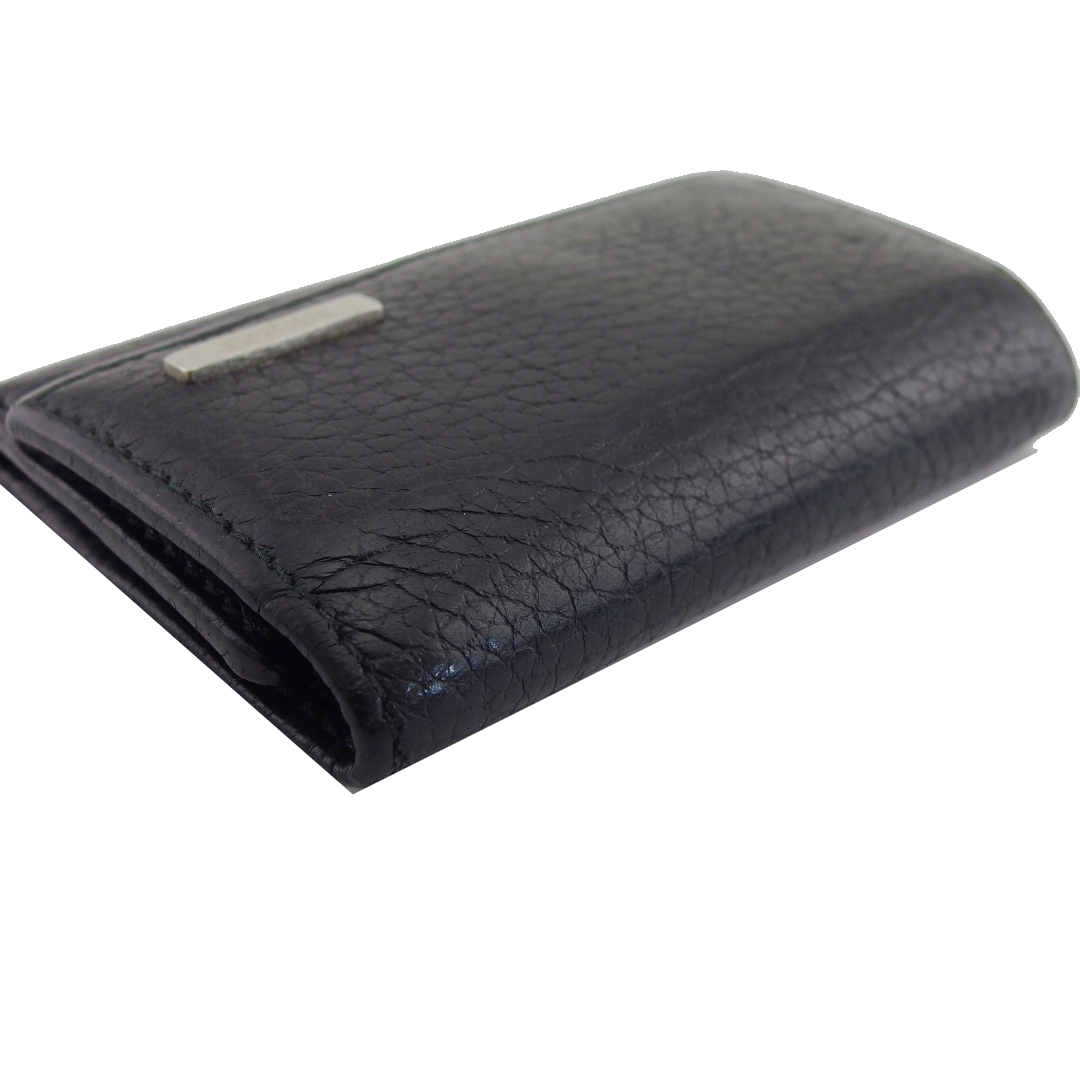 [30%OFF купон ] Gucci GUCCI чехол для ключей Logo plate черный женский б/у 