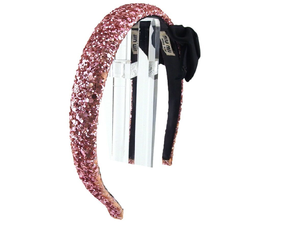 MiuMiu MIUMIU лента-ободок g Ritter лента имеется розовый черный женский б/у