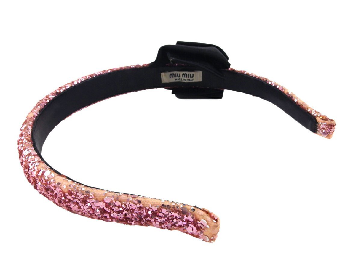 MiuMiu MIUMIU лента-ободок g Ritter лента имеется розовый черный женский б/у