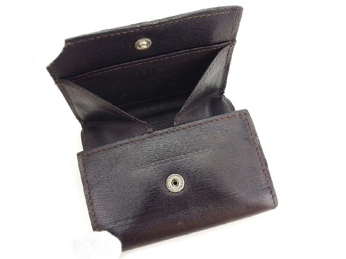 ダンヒル Dunhill コインケース ブラウン レディース 中古_画像4