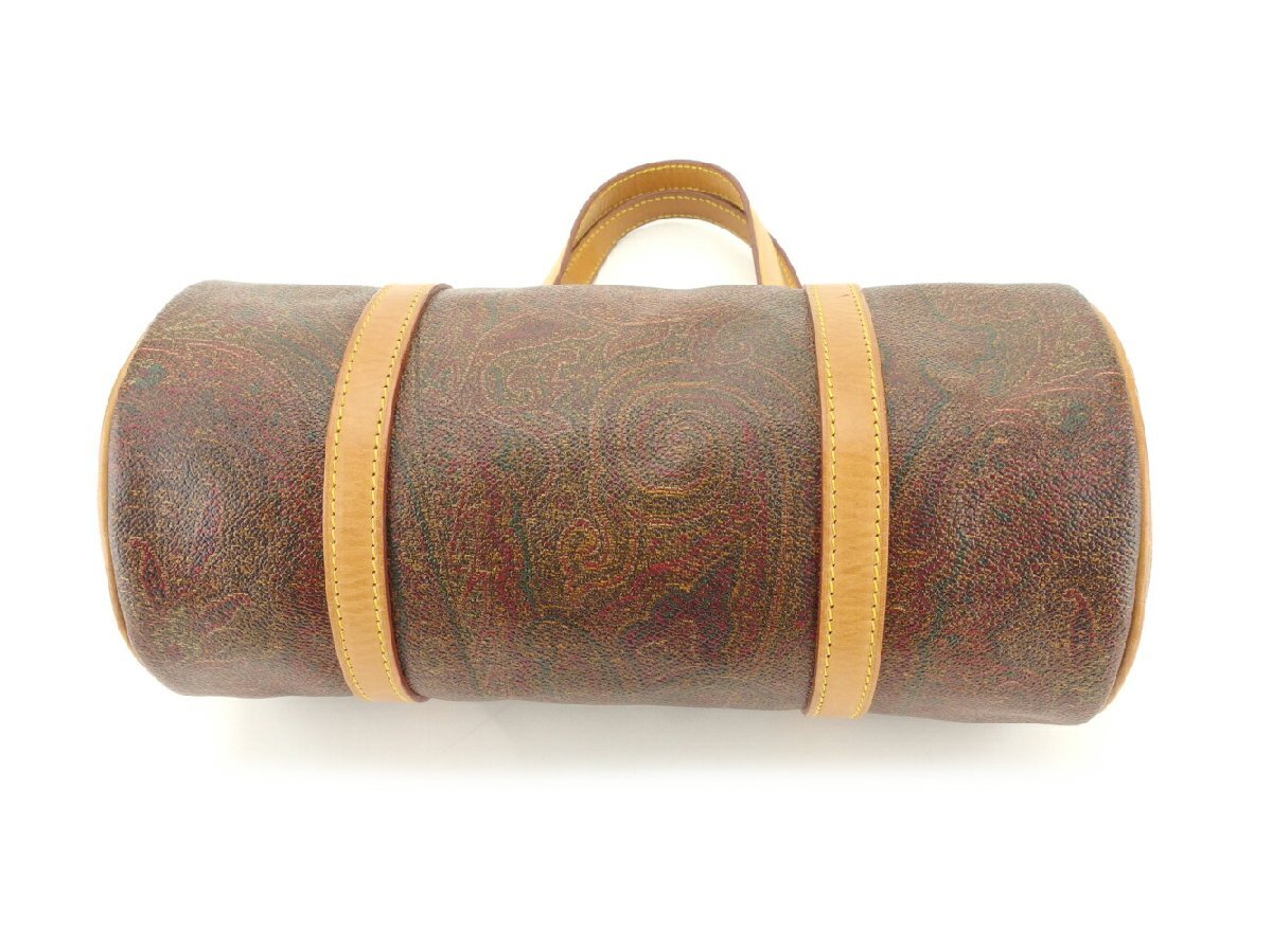 【10%OFFクーポン】エトロ ETRO ハンドバッグ ペイズリー ブラウン系 ベージュ ゴールド レディース 中古_画像2