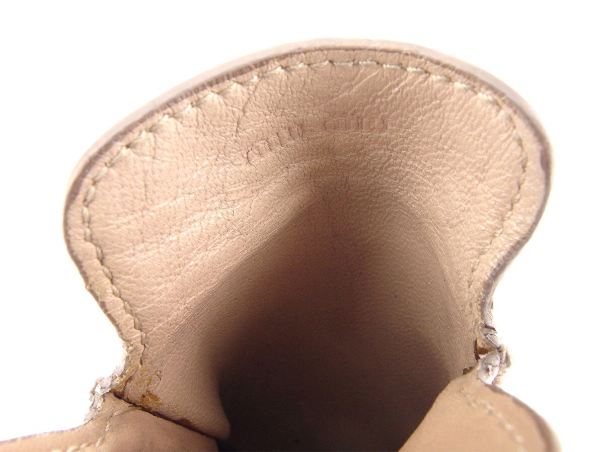 【10%OFFクーポン】ミュウミュウ iPhoneケース 携帯ケース レディース スタッズ ベージュ ピンク ゴールド シルバー 中古_画像6