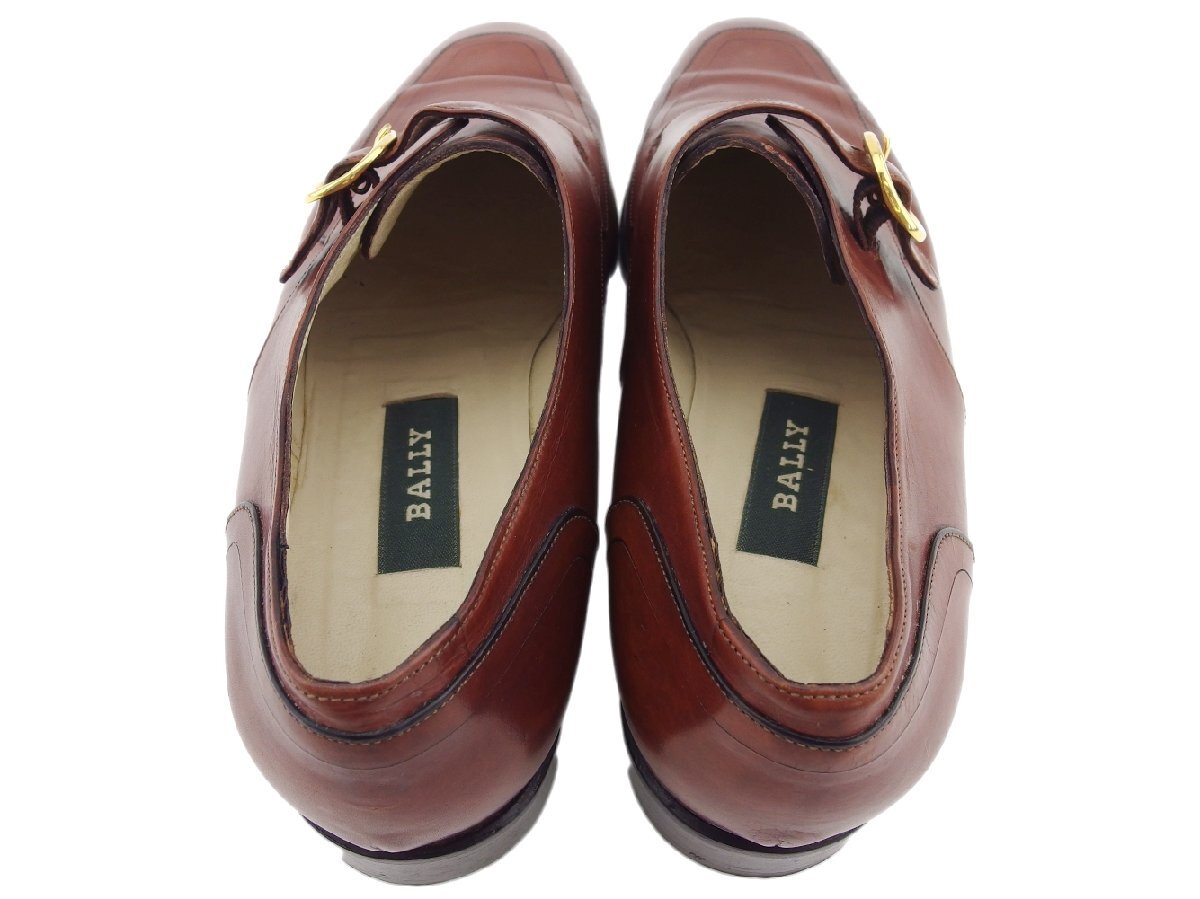 【10%OFFクーポン】バリー BALLY ローファー ブラウン×ゴールド レディース 中古_画像2