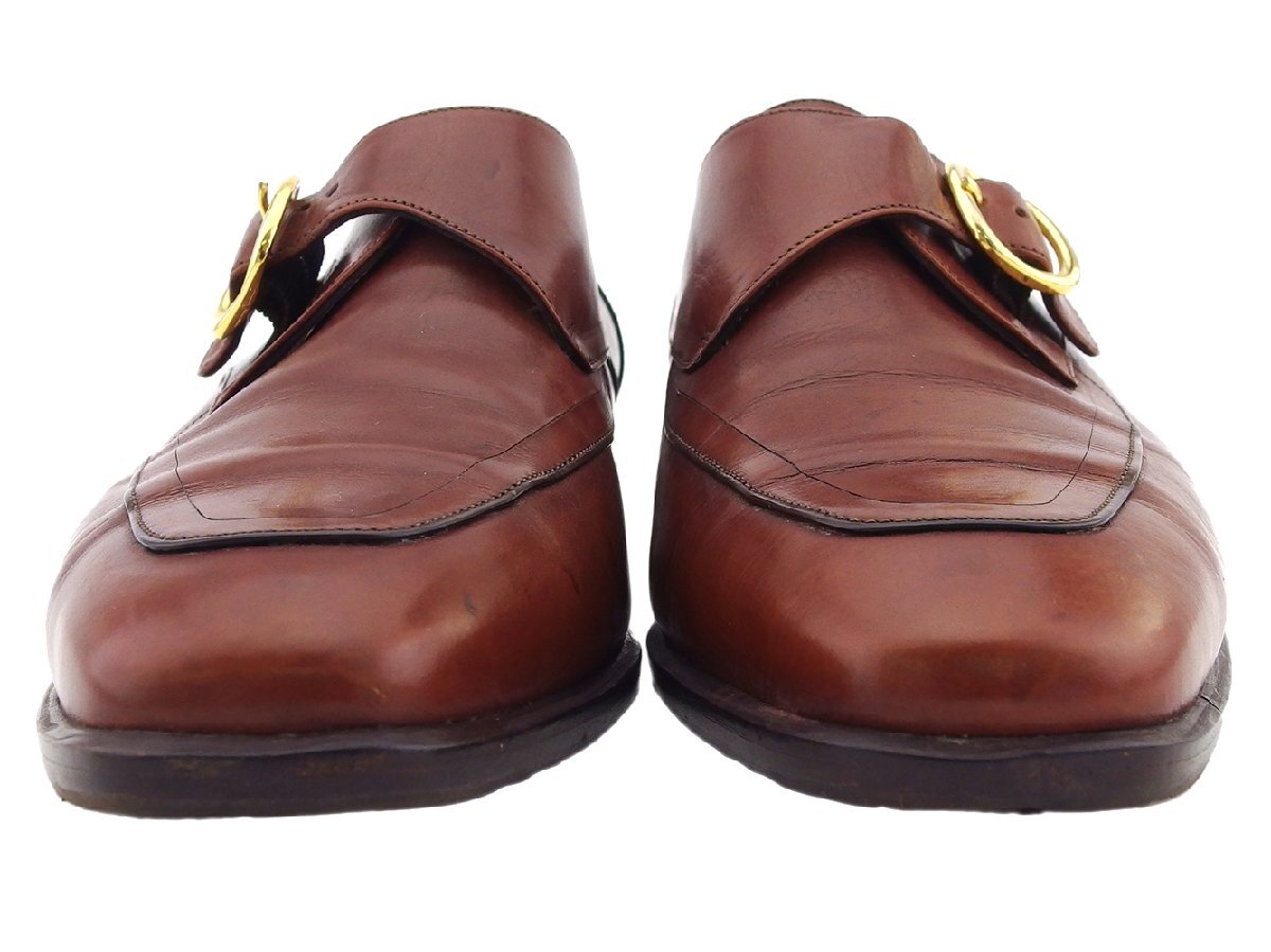 【10%OFFクーポン】バリー BALLY ローファー ブラウン×ゴールド レディース 中古_画像3