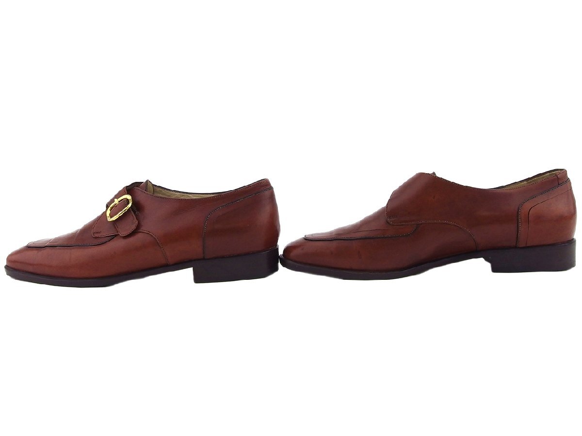 【10%OFFクーポン】バリー BALLY ローファー ブラウン×ゴールド レディース 中古_画像6