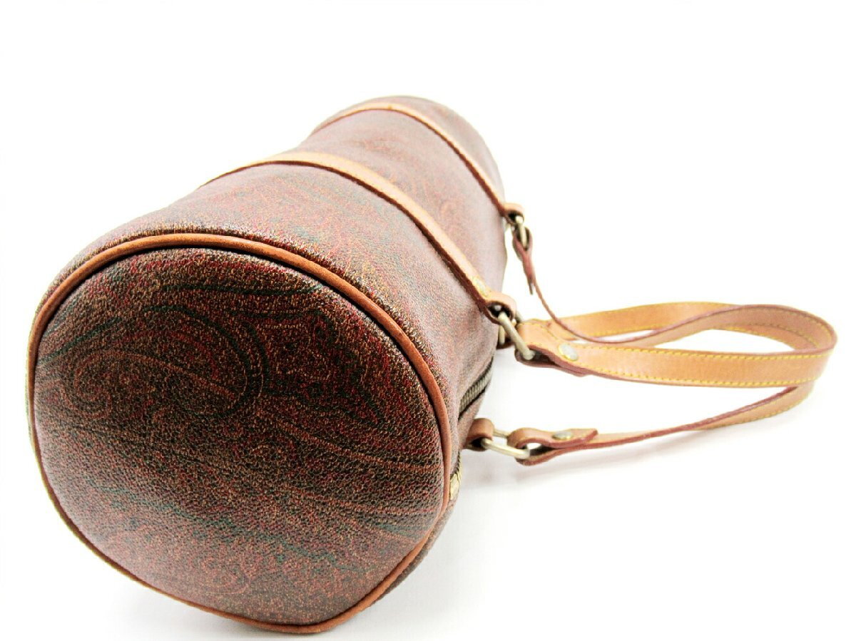【10%OFFクーポン】エトロ ETRO ハンドバッグ ペイズリー ブラウン レディース 中古_画像3