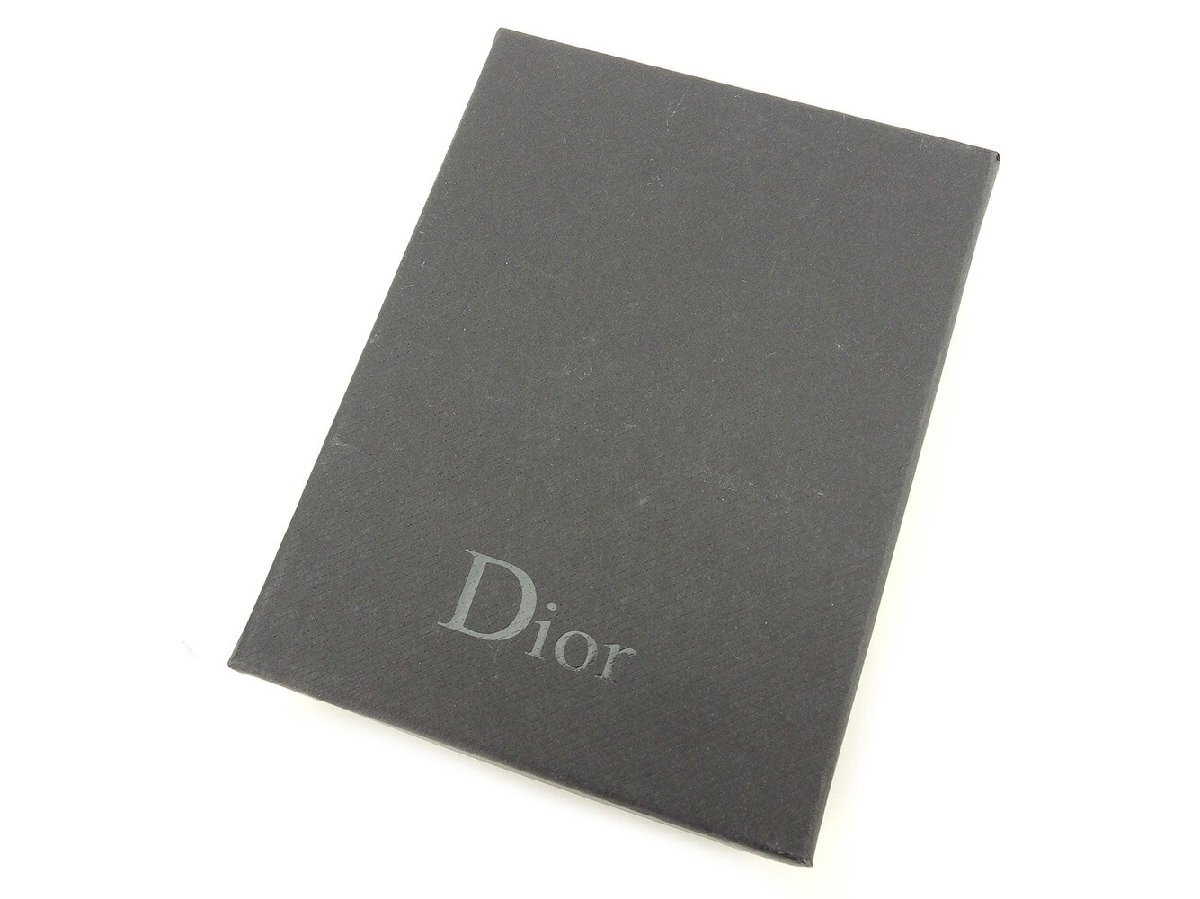 【10%OFFクーポン】ディオール オム コインケース 小銭入れ キーケース レディース トロッター ブラック グレー 灰色 シルバー 中古_画像6