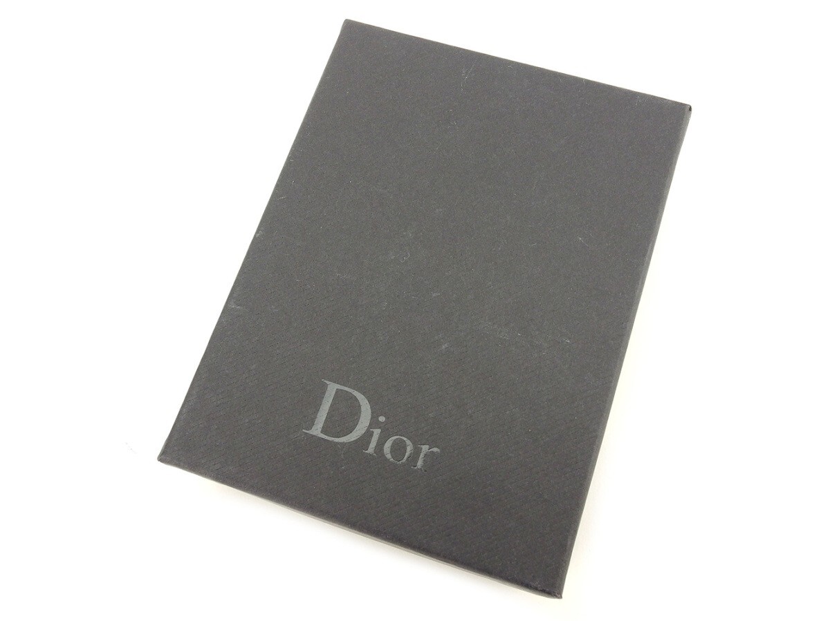 【10%OFFクーポン】ディオール オム コインケース 小銭入れ キーケース レディース トロッター ブラック グレー 灰色 シルバー 中古_画像7