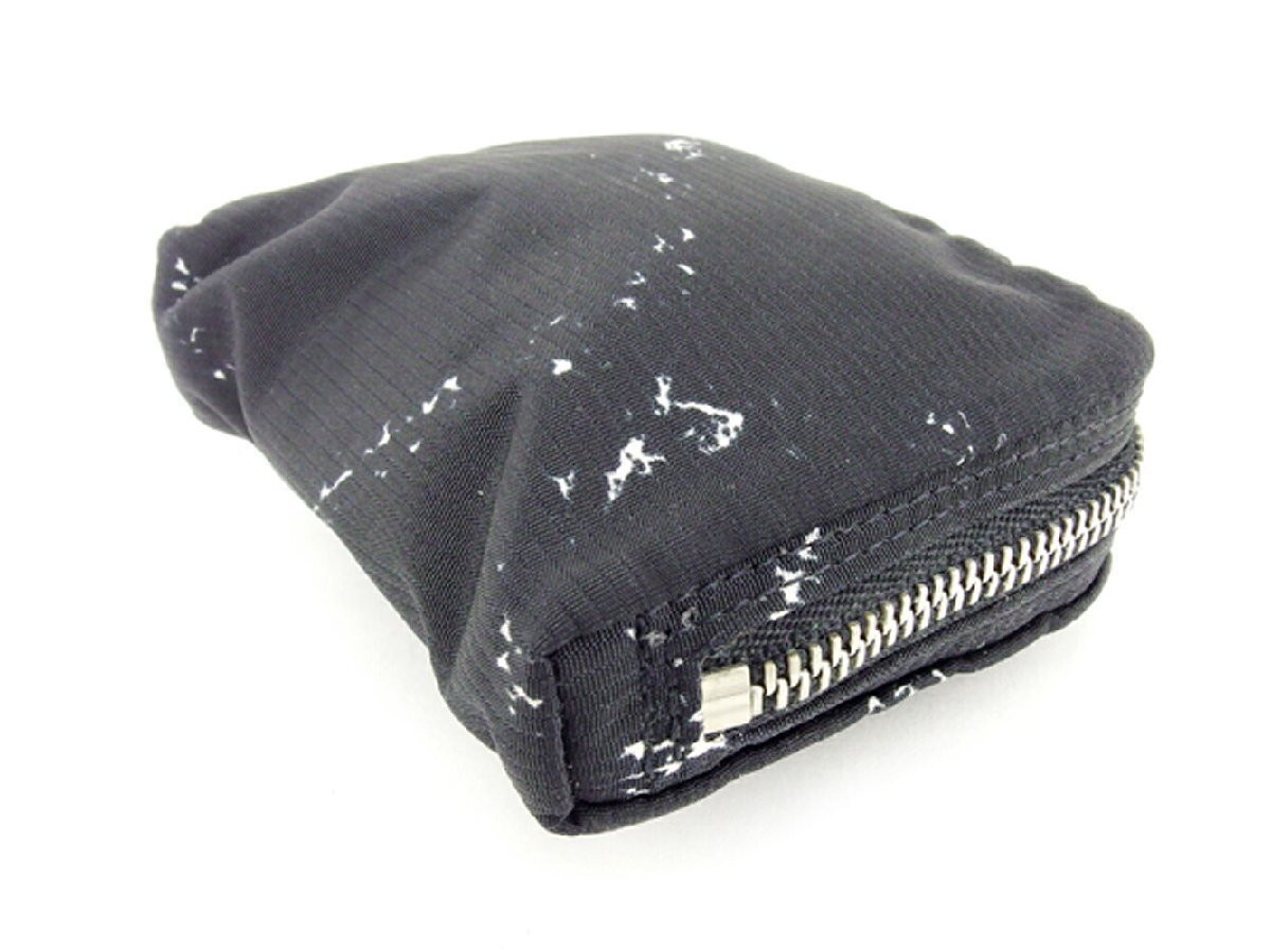 【10%OFFクーポン】シャネル CHANEL コインケース 旧トラベルライン ブラック ホワイト 白 レディース 中古_画像3