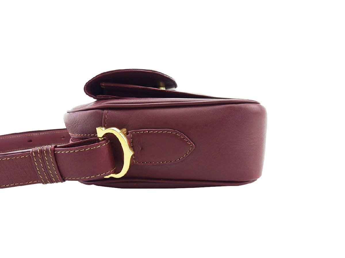 【30%OFFクーポン】カルティエ ショルダーバッグ 2WAYショルダー マストライン Cartier 中古_画像2