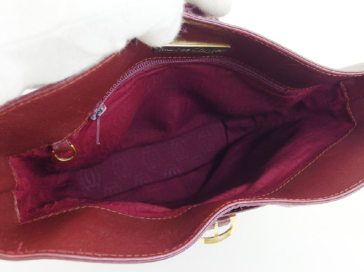 【30%OFFクーポン】カルティエ ショルダーバッグ 斜めがけショルダー バッグ レディース メンズ Cartier 中古_画像5