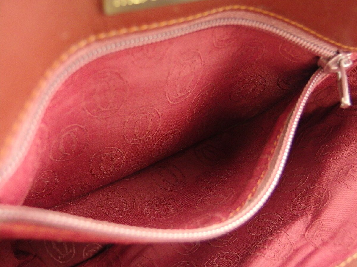 【30%OFFクーポン】カルティエ ショルダーバッグ 斜めがけショルダー バッグ レディース メンズ Cartier 中古_画像6