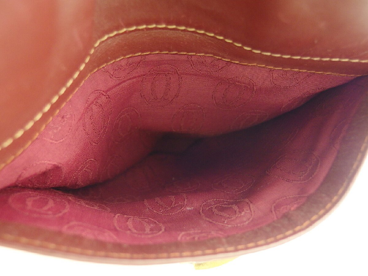 【30%OFFクーポン】カルティエ ショルダーバッグ 斜めがけショルダー バッグ レディース メンズ Cartier 中古_画像7