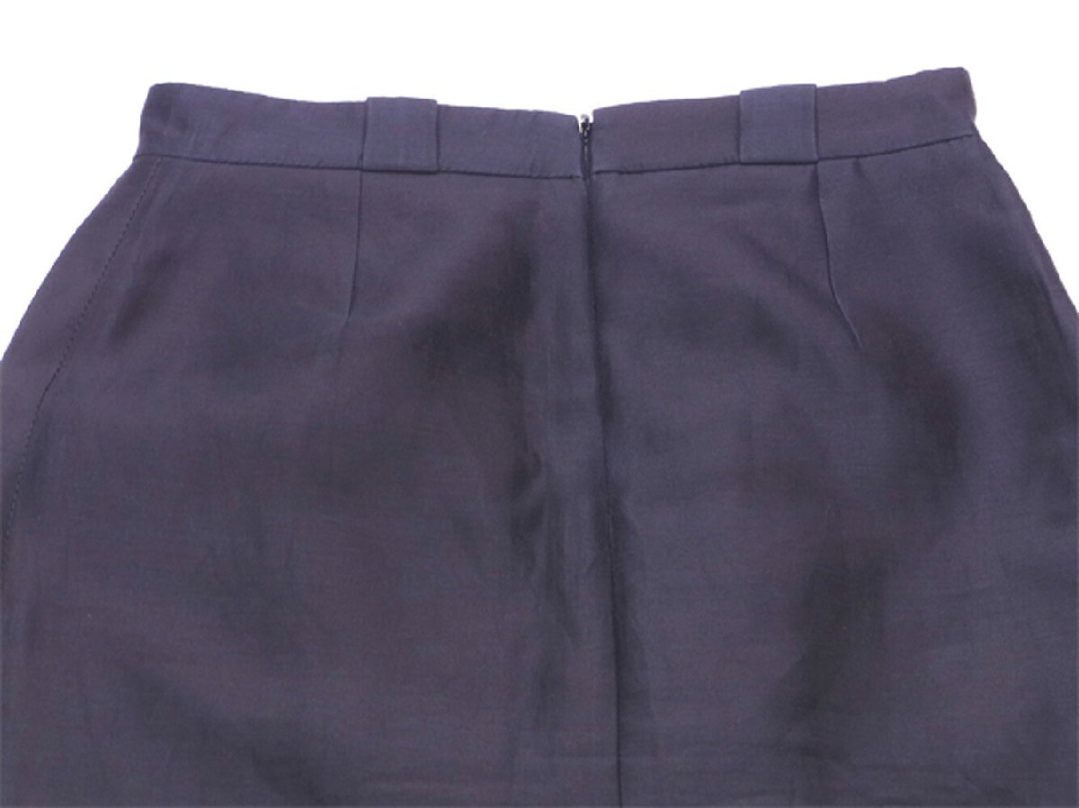 【30%OFFクーポン】バレンシアガ BALENCIAGA スカート 柄切替え ♯34サイズ ベージュ ネイビー レディース 中古_画像4