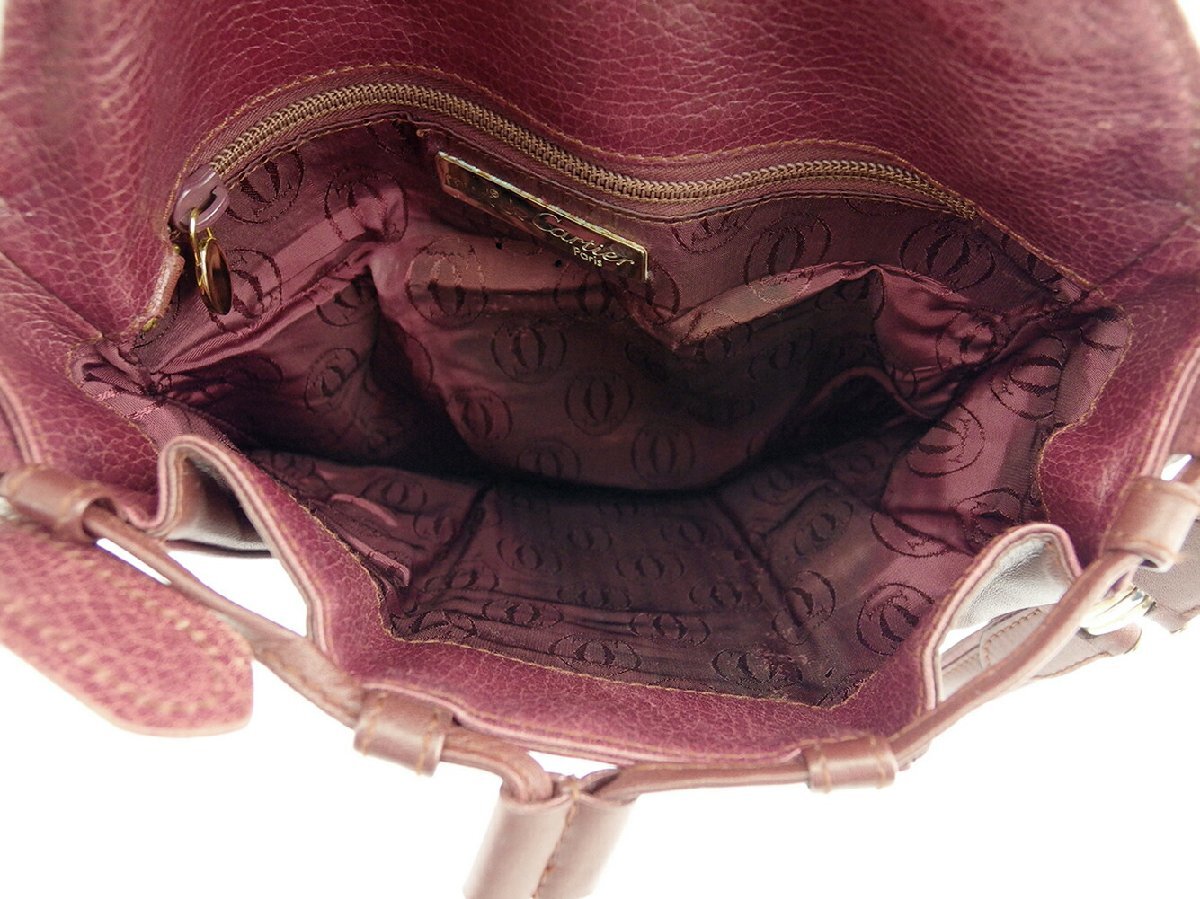 【30%OFFクーポン】カルティエ ショルダーバッグ 斜めがけショルダー Cartier 中古_画像6