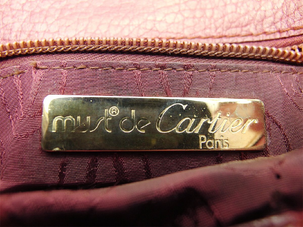 【30%OFFクーポン】カルティエ ショルダーバッグ 斜めがけショルダー Cartier 中古_画像8