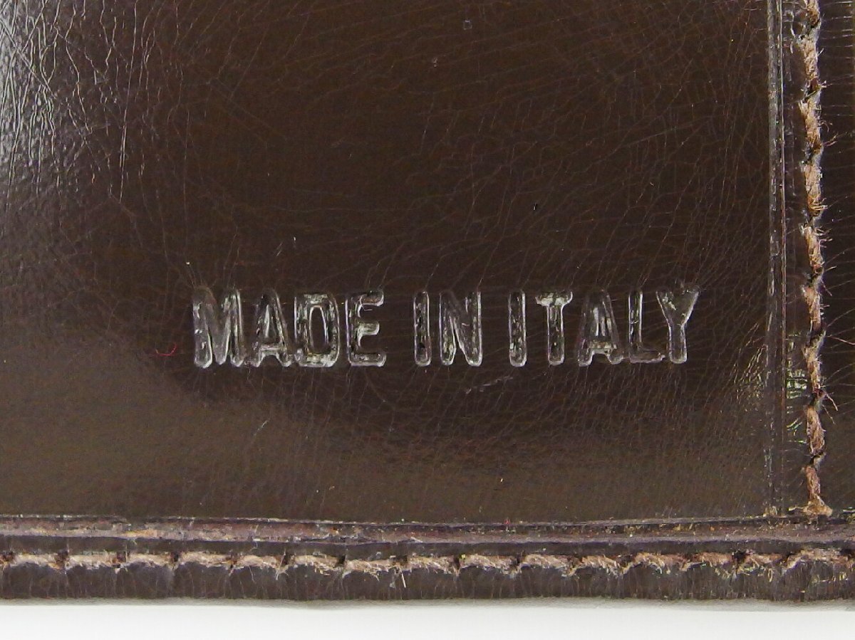 【30%OFFクーポン】プラダ PRADA 三つ折り財布 ロゴ ブラウン レディース 中古_画像10