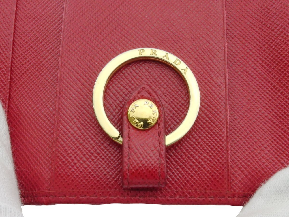 [30%OFF купон ] Prada PRADA чехол для ключей Logo красный женский б/у 