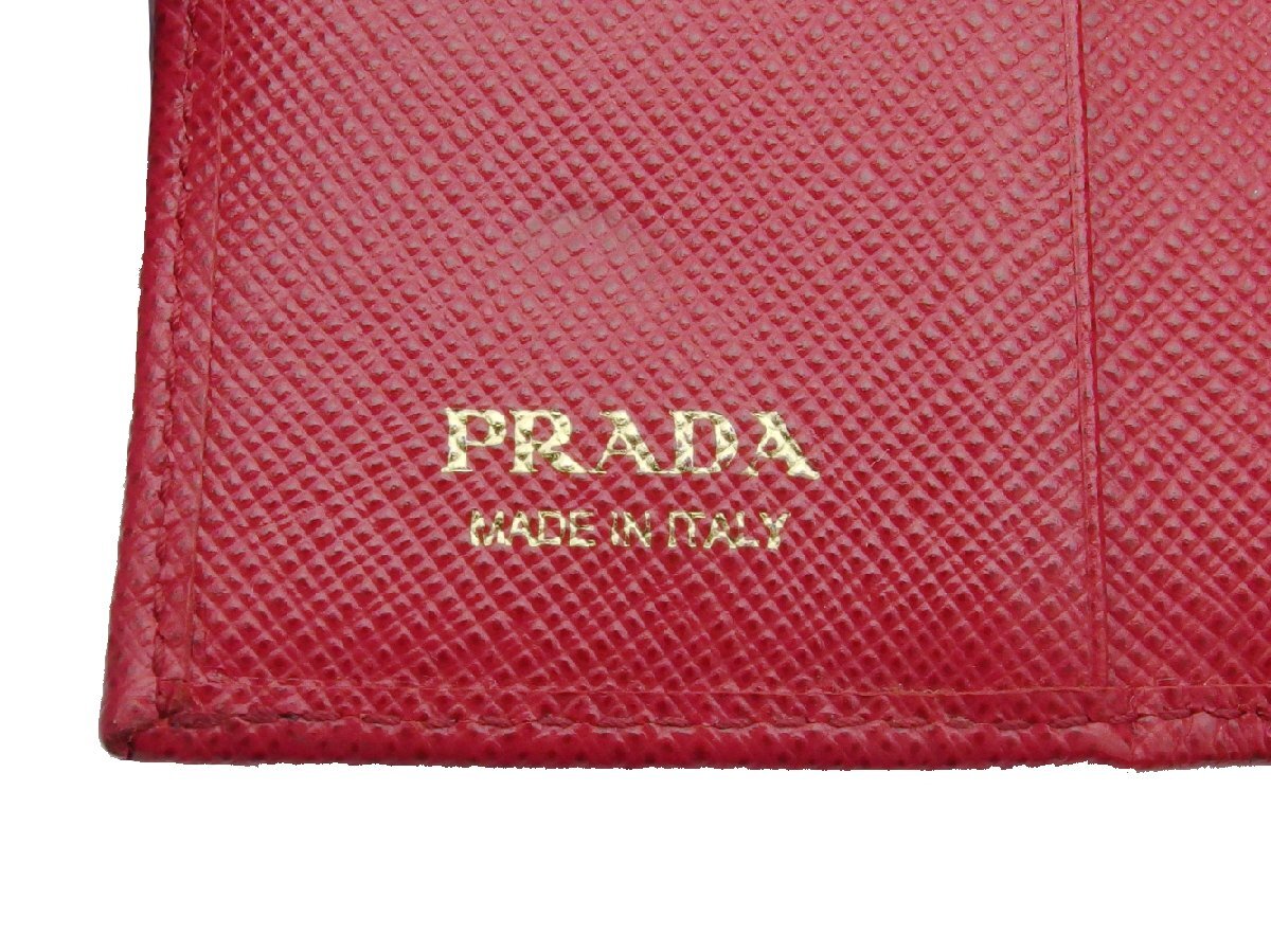 [30%OFF купон ] Prada PRADA чехол для ключей Logo красный женский б/у 