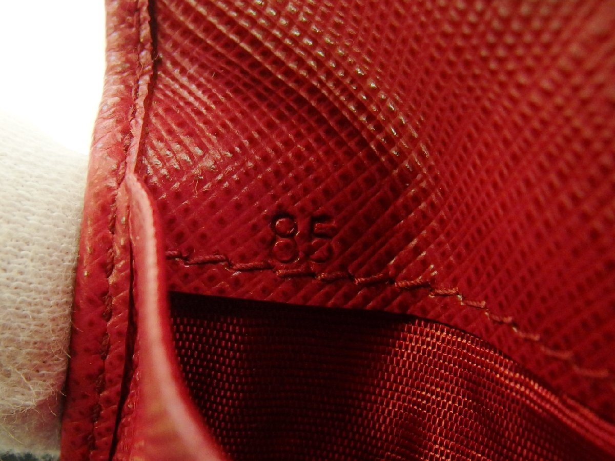 [30%OFF купон ] Prada PRADA чехол для ключей Logo красный женский б/у 