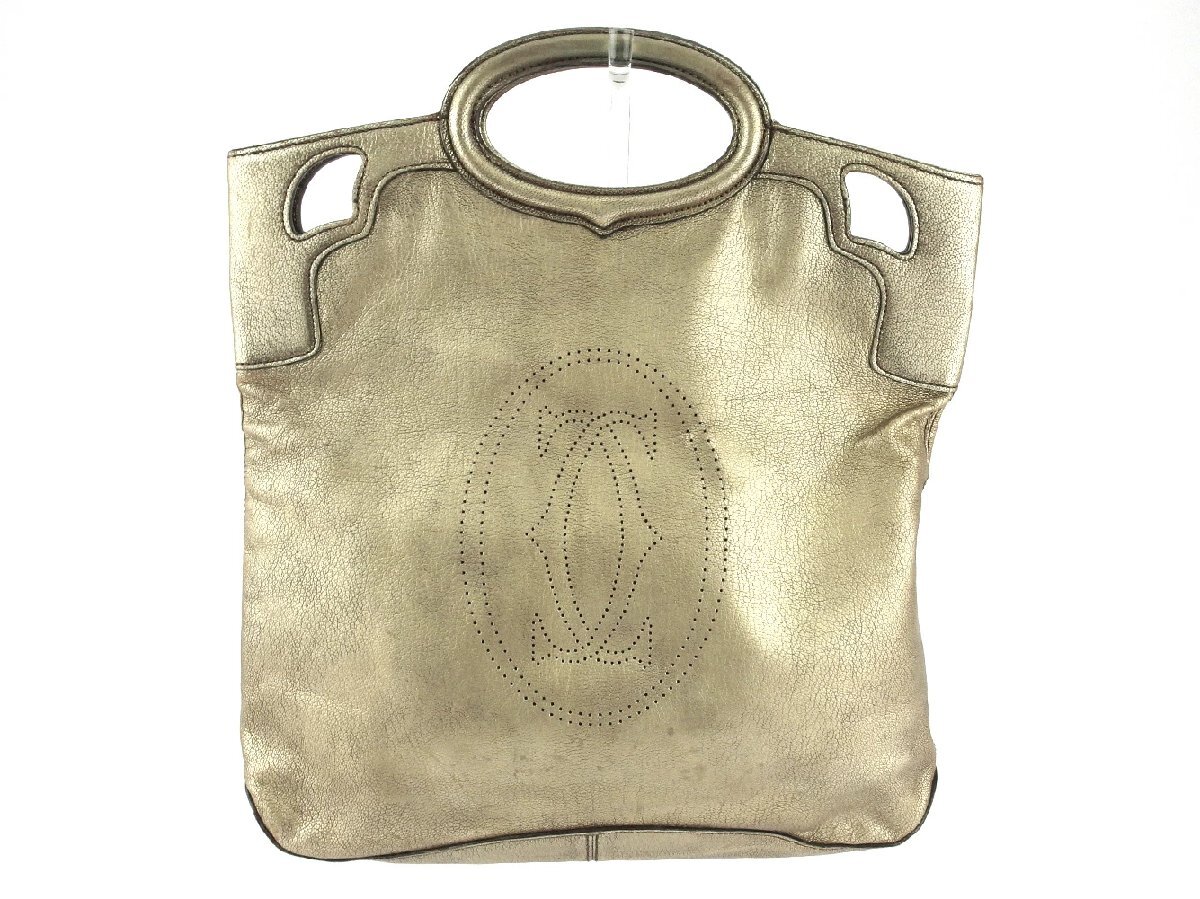 【30%OFFクーポン】カルティエ CARTIER ハンドバッグ マルチェロ ゴールド レディース 中古_画像1