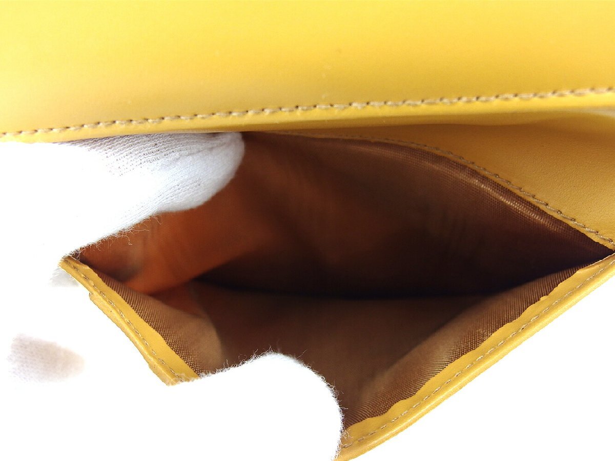 【30%OFFクーポン】セリーヌ CELINE 三つ折り財布 マカダム ブラウン ベージュ レディース 中古_画像7