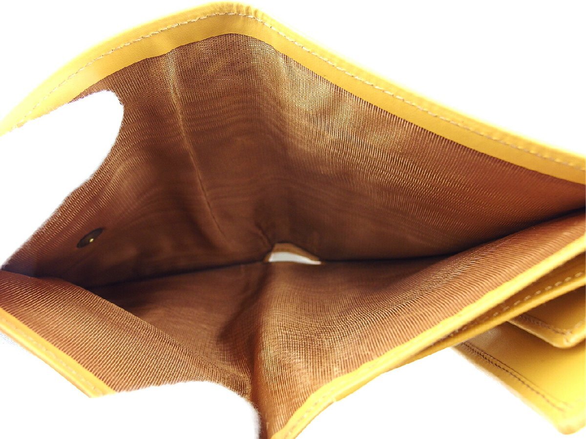 【30%OFFクーポン】セリーヌ CELINE 三つ折り財布 マカダム ブラウン ベージュ レディース 中古_画像8