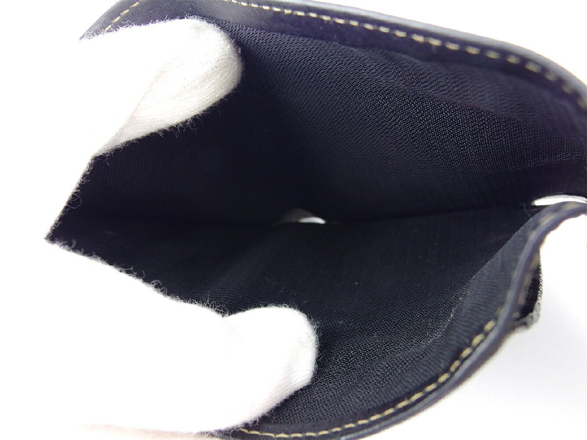 【30%OFFクーポン】フェンディ FENDI 三つ折り財布 ブロックチェック ブラック ベージュ レディース 中古_画像5